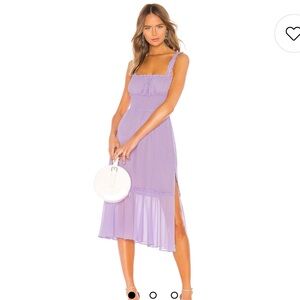 Revolve Lovers and Friends Arden Midi dress in Lilac